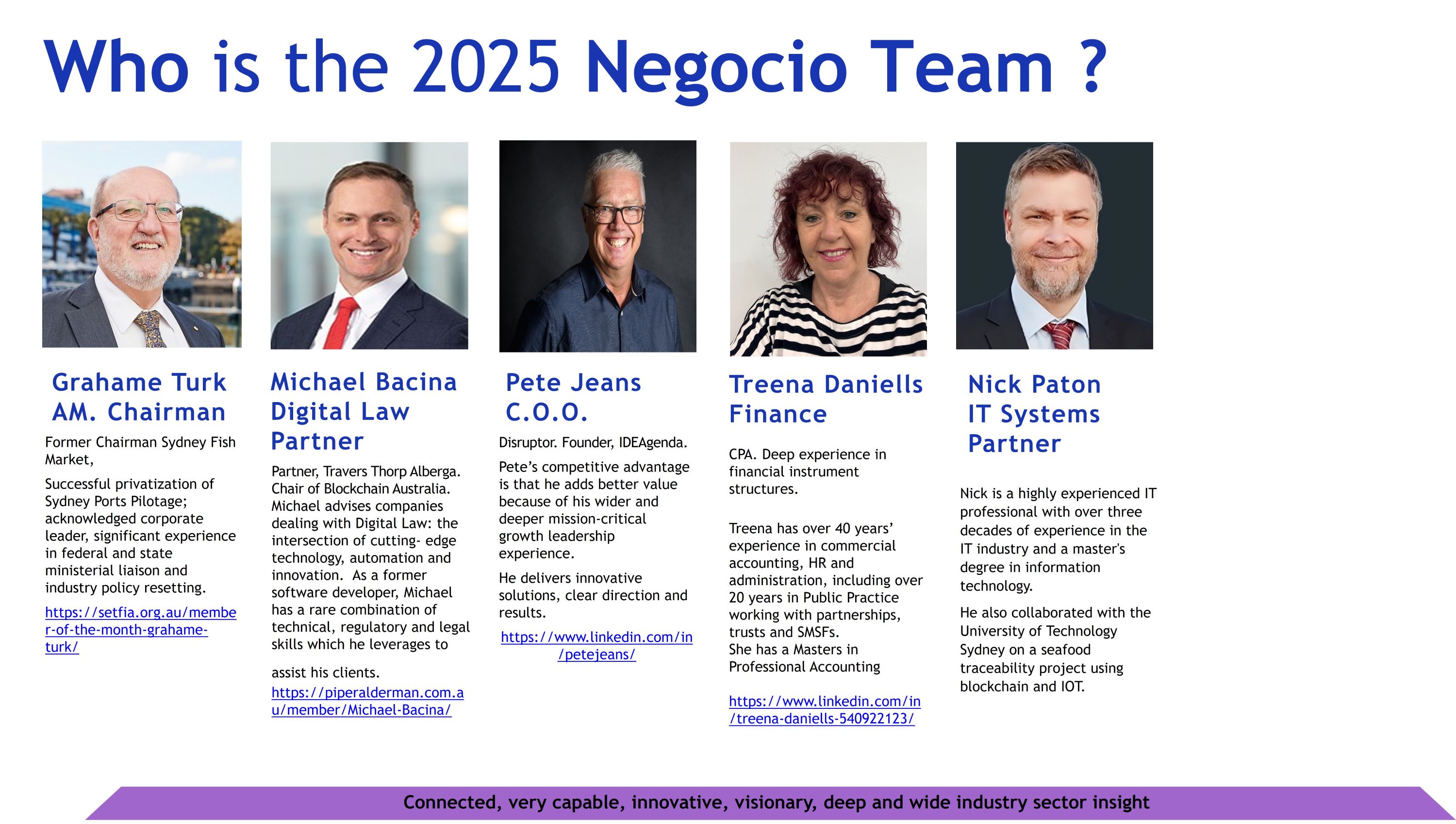 2025 Negocio Team